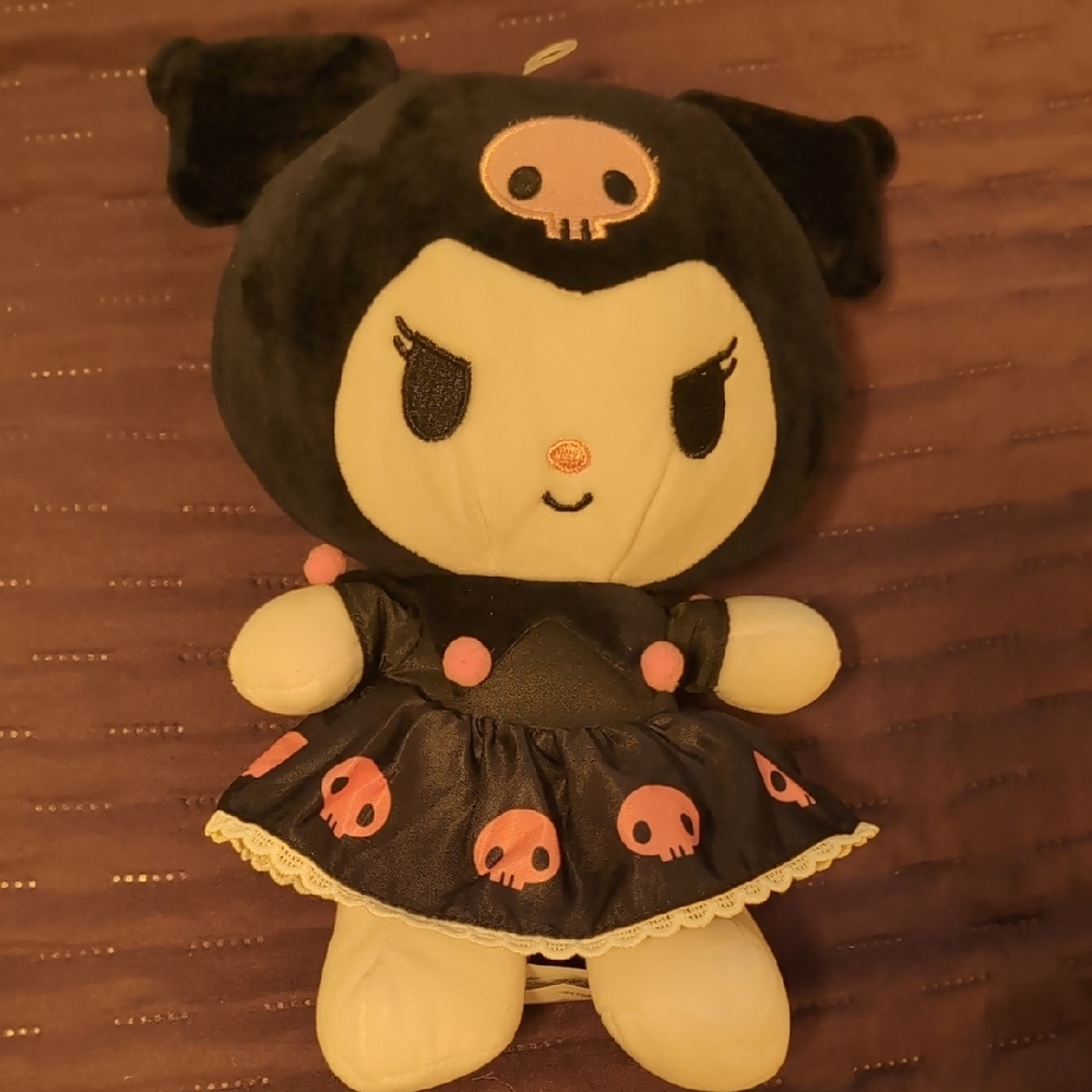 Sanrio Black and Pink Kuromi Plush